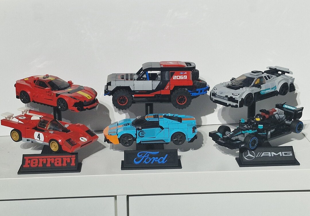 Customisable Branded Double Riser Display Stand for Lego Speed ...