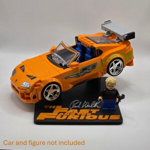 Supporto da esposizione a tema Fast and Furious/OEM per il set LEGO Fast and Furious Toyota Supra MK4 - 77260 immagine 5