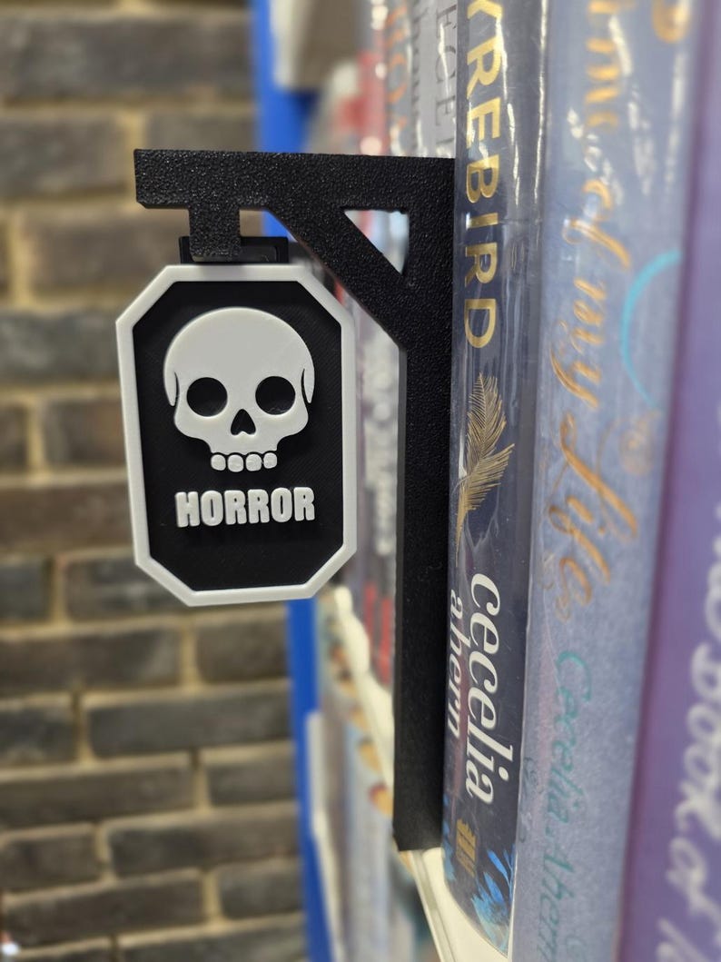 Bookshelf Genre Divider Signs - Customisable Library Organisers - Book ...