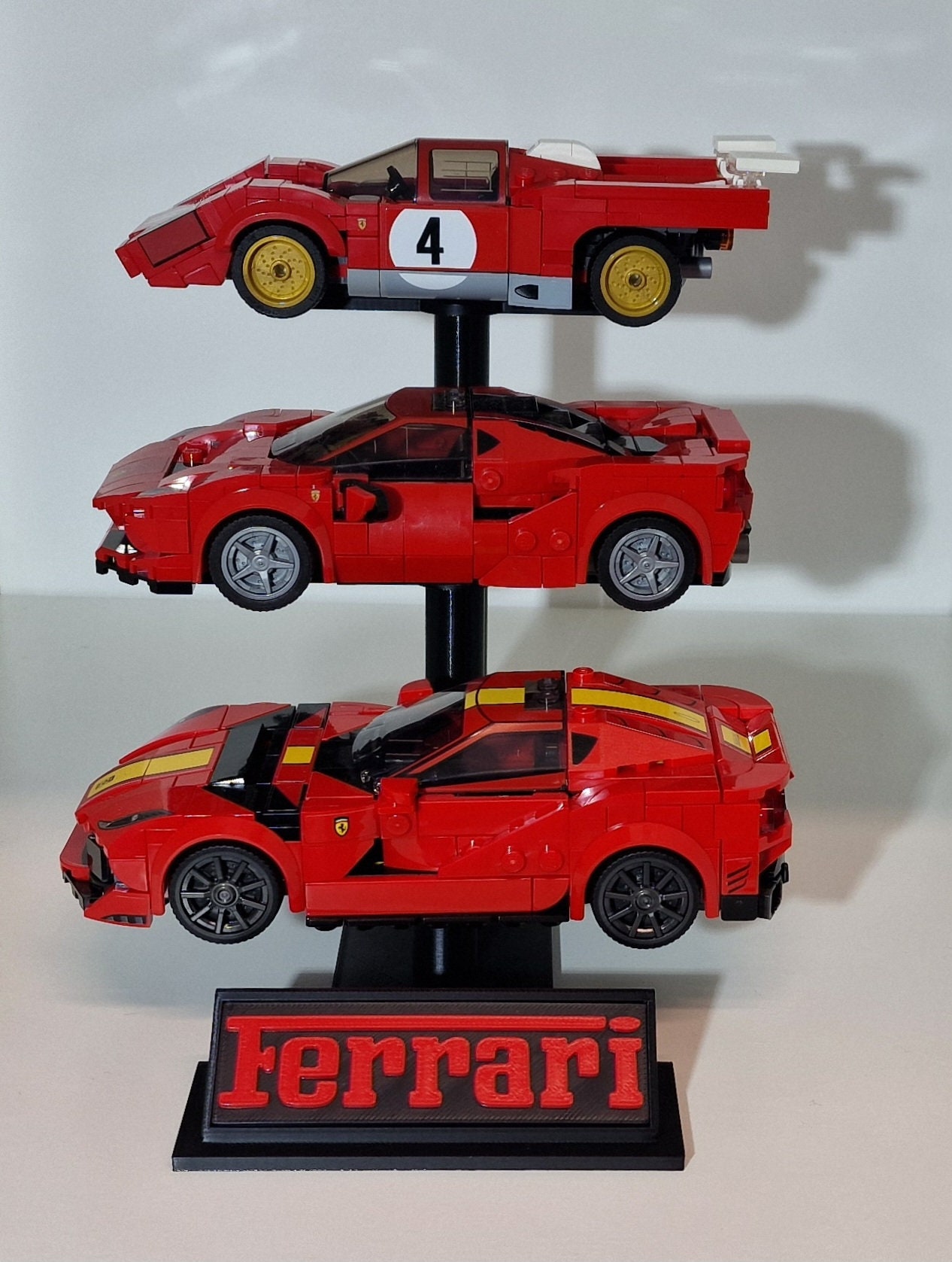 Customisable Branded Triple Riser Display Stand for Lego Speed ...