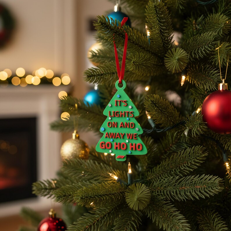 Adorno navideño de F1: ¡Luces fuera y allá vamos! imagen 2