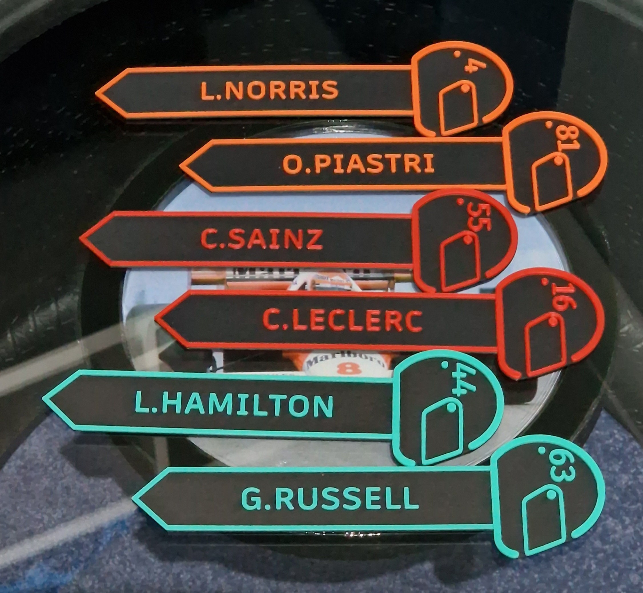 Formula 1 Inspired Driver bookmark - F1 inspired bookmark - F1 gift - Updated for 2025