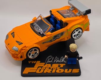 Fast and Furious/OEM Themed display stand to fit LEGO The Fast and The Furious Toyota Supra MK4 - 77260