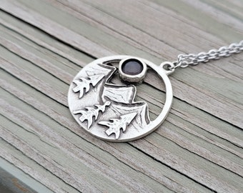 Bergkette, Rosenquarz. Geschenke für Sie, Jahrestag, Geburtstag, Brautjungfern. Mond Halskette. Valentinstag, Muttertag