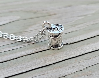 Needle & Thread Necklace. Gifts For Her, Anniversary, Birthday, Bridesmaids. Gift For Mom, Mother's Day, Gift For Quilter, Sewing Gift