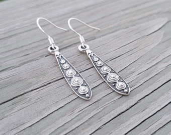 Silver Swirl Earrings. Gifts For Her, Anniversary, Birthday, Bridesmaids. Moroccan