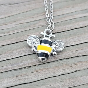 Bee Necklace. Gifts For Her, Anniversary, Birthday, Bridesmaids. Bee Jewelry