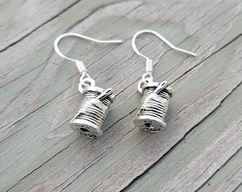 Needle & Thread Earrings. Gifts For Her, Anniversary, Birthday, Bridesmaids. Quilter Gift