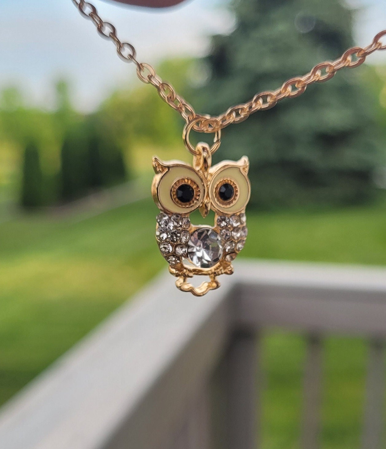 Owl Necklace. Gifts For Her, Anniversary, Birthday, Gifts For Girls, Mom Gift. Bird Necklace. Christ