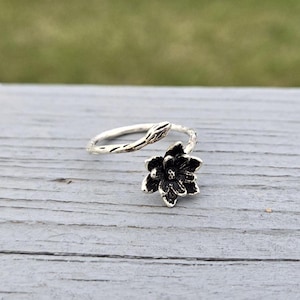 Lotus Ring, Adjustable. Gifts For Her, Anniversary, Birthday, Gifts For Women, Lotus Flower Ring. Gift For Her, Christmas Gift