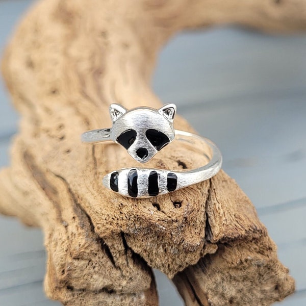 Raccoon Ring, Adjustable. Gifts For Her, Anniversary, Birthday, Gifts For Women, Gift For Mom. Racoon Ring