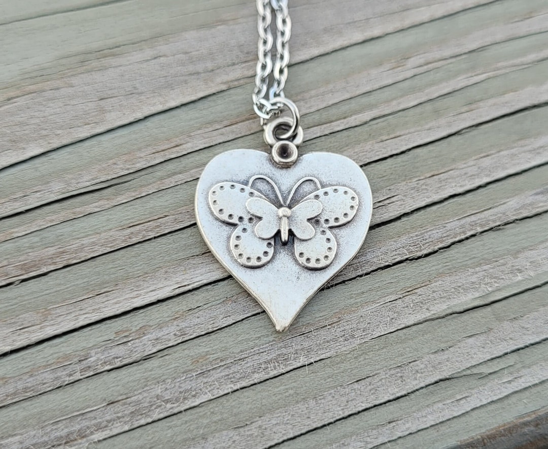 Butterfly Heart Necklace