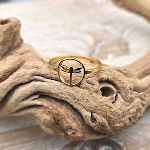 Dragonfly Ring. CHOOSE Your SIZE & COLOR. Gifts For Her, Anniversary, Birthday, Mom, Kids. Silver, Gold. Stainless Steel