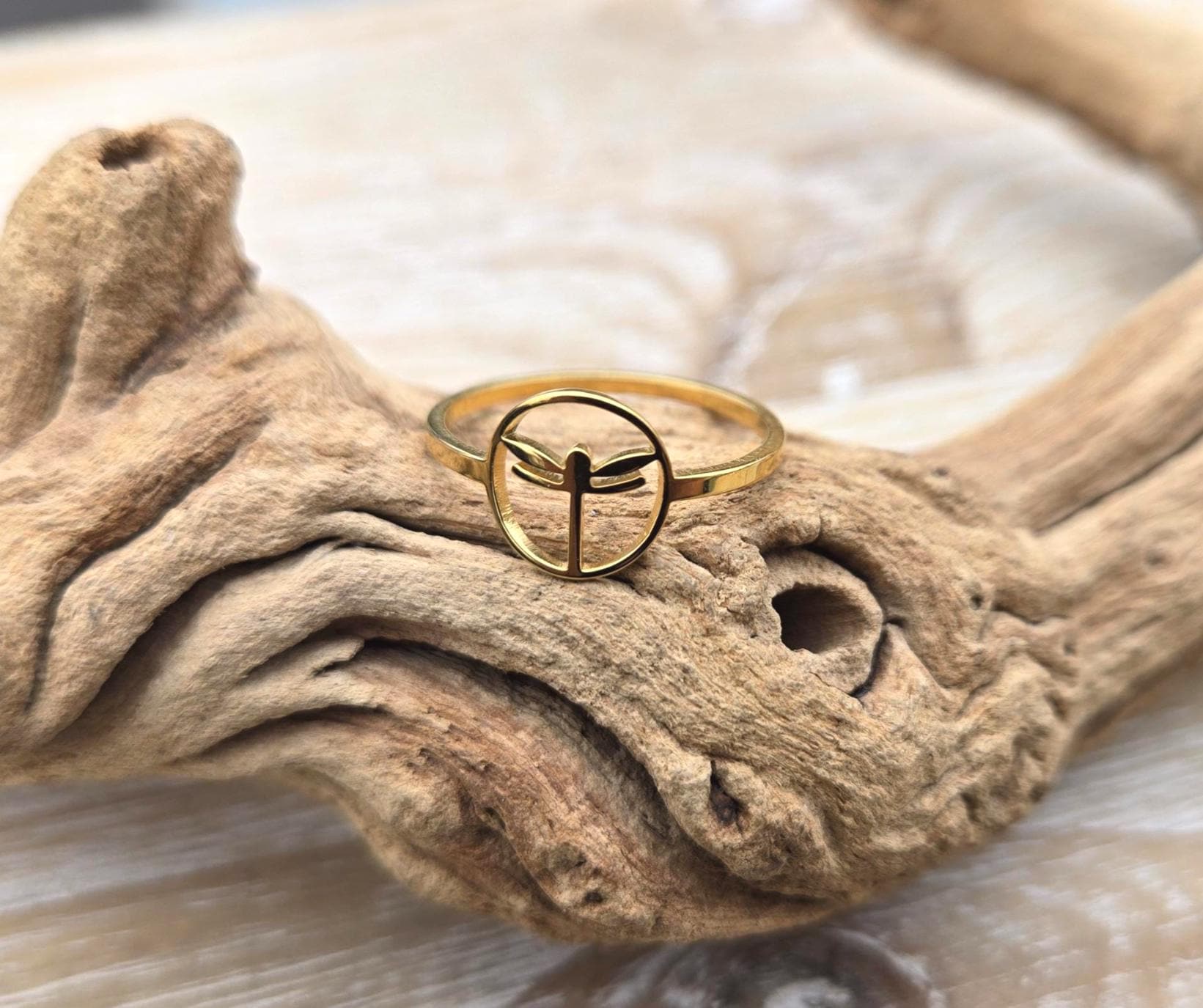 Dragonfly Ring. CHOOSE Your SIZE & COLOR. Gifts For Her, Anniversary, Birthday, Mom, Kids. Silver, Gold. Stainless Steel