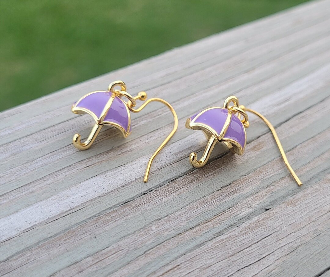 Umbrella Earrings. Choose Your Color. Gifts for Her, Anniversary