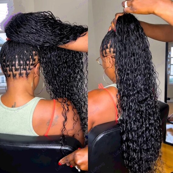 Goddess Boho Braids With Human Hair Curly Full Ends Synthetic