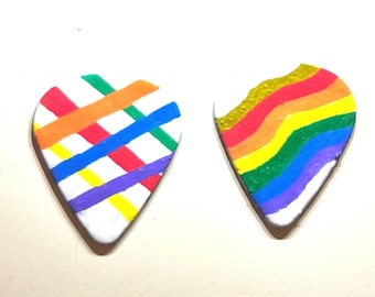 LGBTQ+ pride guitar picks