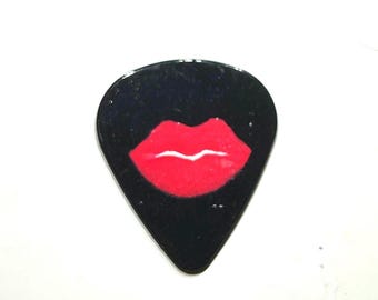 Rocky horror lips guitar pick