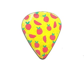 Hand-Painted Tomato Guitar Pick