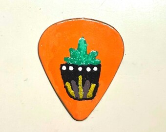 Potted houseplant guitar pick