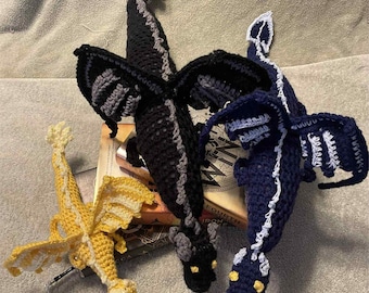 Fourth Wing inspired Dragons: Tairn, Andarna, and Sgaeyl