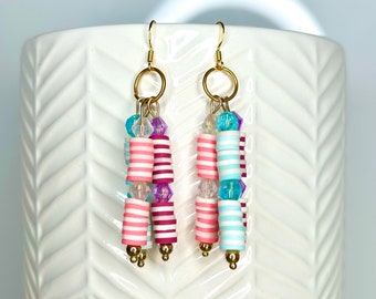 Beaded dangle earrings