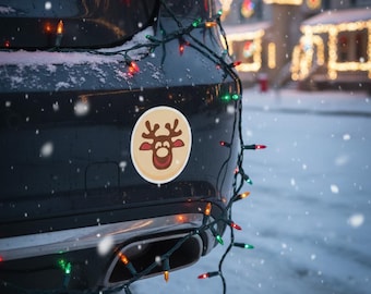 Reindeer Cookie Christmas Sticker