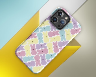Easter Bunny iPhone Tough Case, Pastel Spring Pattern