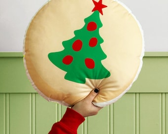 Christmas Tree Cookie Pillow, Christmas Decor