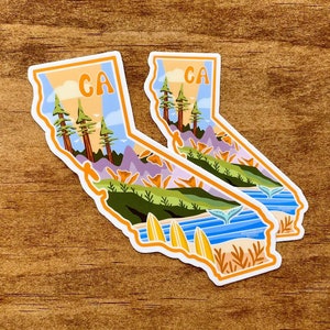 California Sticker | CA state sticker, California Decal, Waterproof Sticker, Car Decal, Laptop Sticker, Bumper Sticker, Vinyl Decal