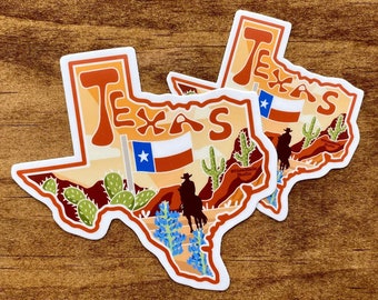 Texas Sticker | TX state sticker, Texas Decal, Waterproof Sticker, Car Decal, Laptop Sticker, Bumper Sticker, Vinyl Decal