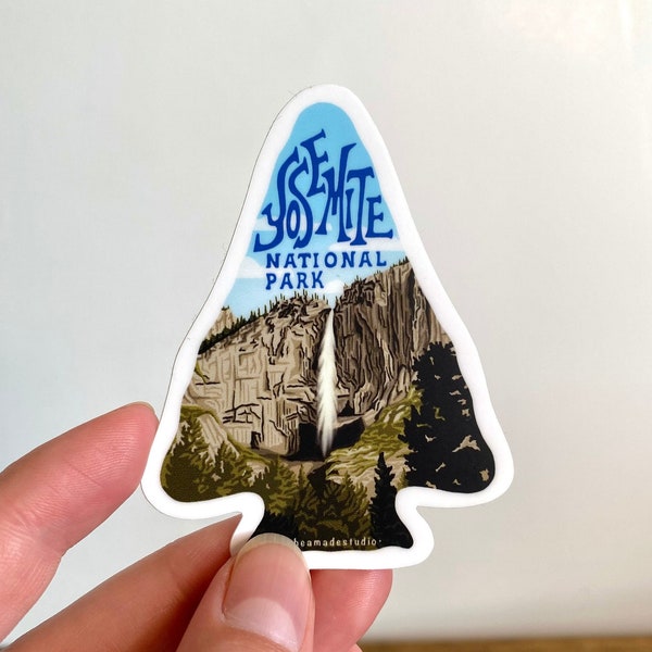 Yosemite National Park Sticker | Arrowhead, Outdoor lover, Outdoorsy Gift, Nature Sticker, Durable Vinyl Decal, Waterproof, Weatherproof,