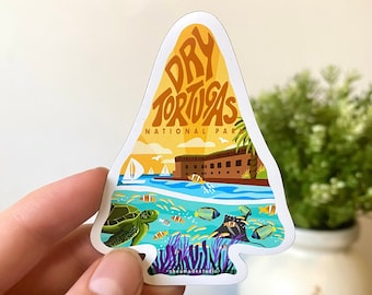 Dry Tortugas National Park Magnet | Fort Jefferson Illustrated Design