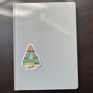 Yellowstone National Park Sticker | Arrowhead, Outdoor Lover, Outdoorsy Gift, Nature Sticker, Durable Vinyl Decal, Waterproof, Weatherproof image 4