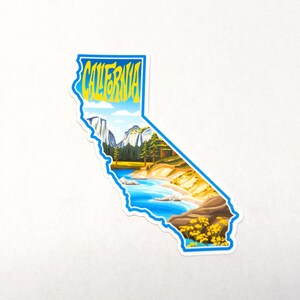 California Sticker 4" | Hand-Drawn State Sticker, California Decal, Waterproof Sticker, Car Decal, Bumper Sticker, Vinyl Decal image 7