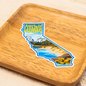 California Sticker 4" | Hand-Drawn State Sticker, California Decal, Waterproof Sticker, Car Decal, Bumper Sticker, Vinyl Decal image 2