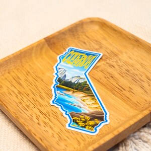 California Sticker 4" | Hand-Drawn State Sticker, California Decal, Waterproof Sticker, Car Decal, Bumper Sticker, Vinyl Decal image 6