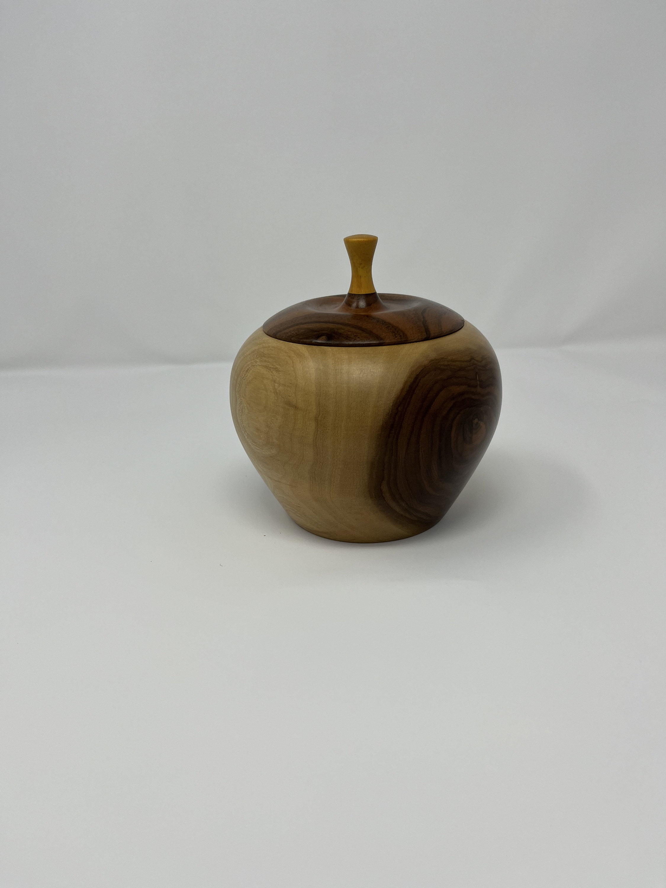 Handcrafted Wooden Bowl With Lid Etsy