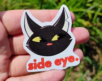 Side Eye || Kitt Key Sticker!