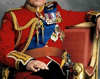 King Charles III Portrait Print Coronation 2023 Movie Poster Unframed | 440 | 462 | 463 |