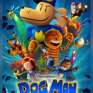 Dog Man Cartoon Movie Poster 2025 Kids Animated Movie Unframed 1077 1078 1079 1080 1081 1082