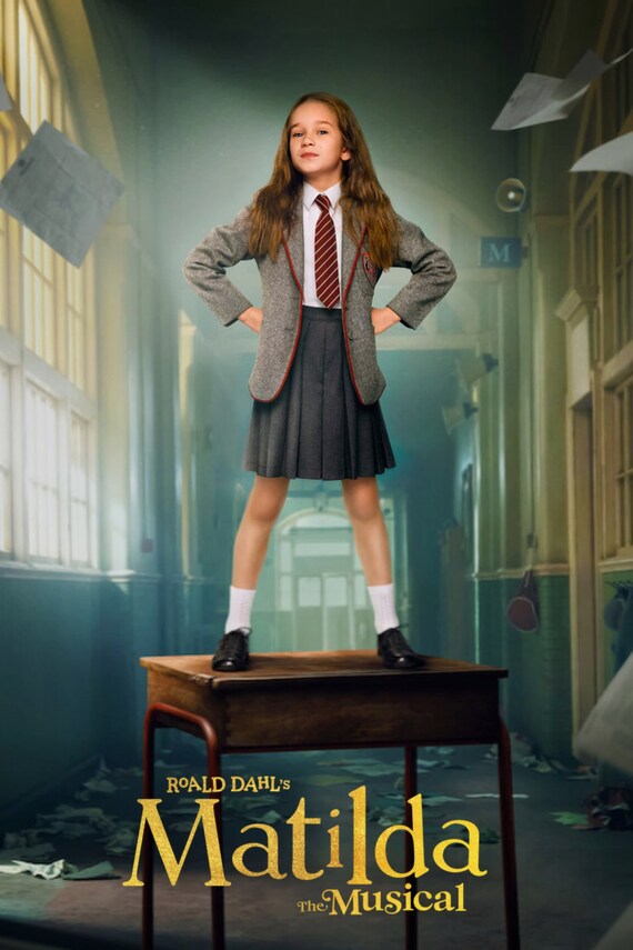 thumbnail image 2 of Matilda The Musical Movie Poster 2022 – Film Print, A4 A3 A2 A1 Maxi Sizes Available, Satin Paper 1155 2 of 6