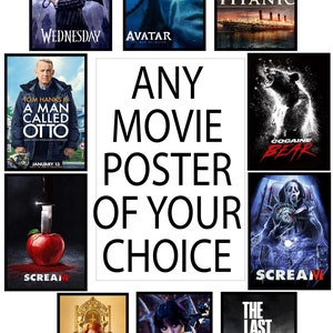 Movie Posters | Custom Movie Posters | Choose your own Movie/Film Poster | FRAMES NOT INCLUDED | 379