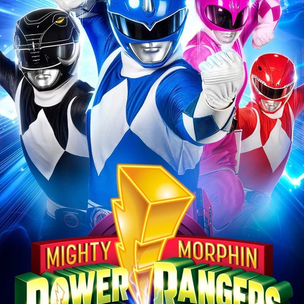 Mighty Morphin Power Rangers Poster Kids Cartoon Movie Unframed Print | 471 |