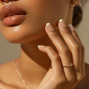 30pcs Classy French Short Press On Nails • French Natural Gel Manicure • Natural Nails • Almond Nails • Wedding Nails •Gift for Her