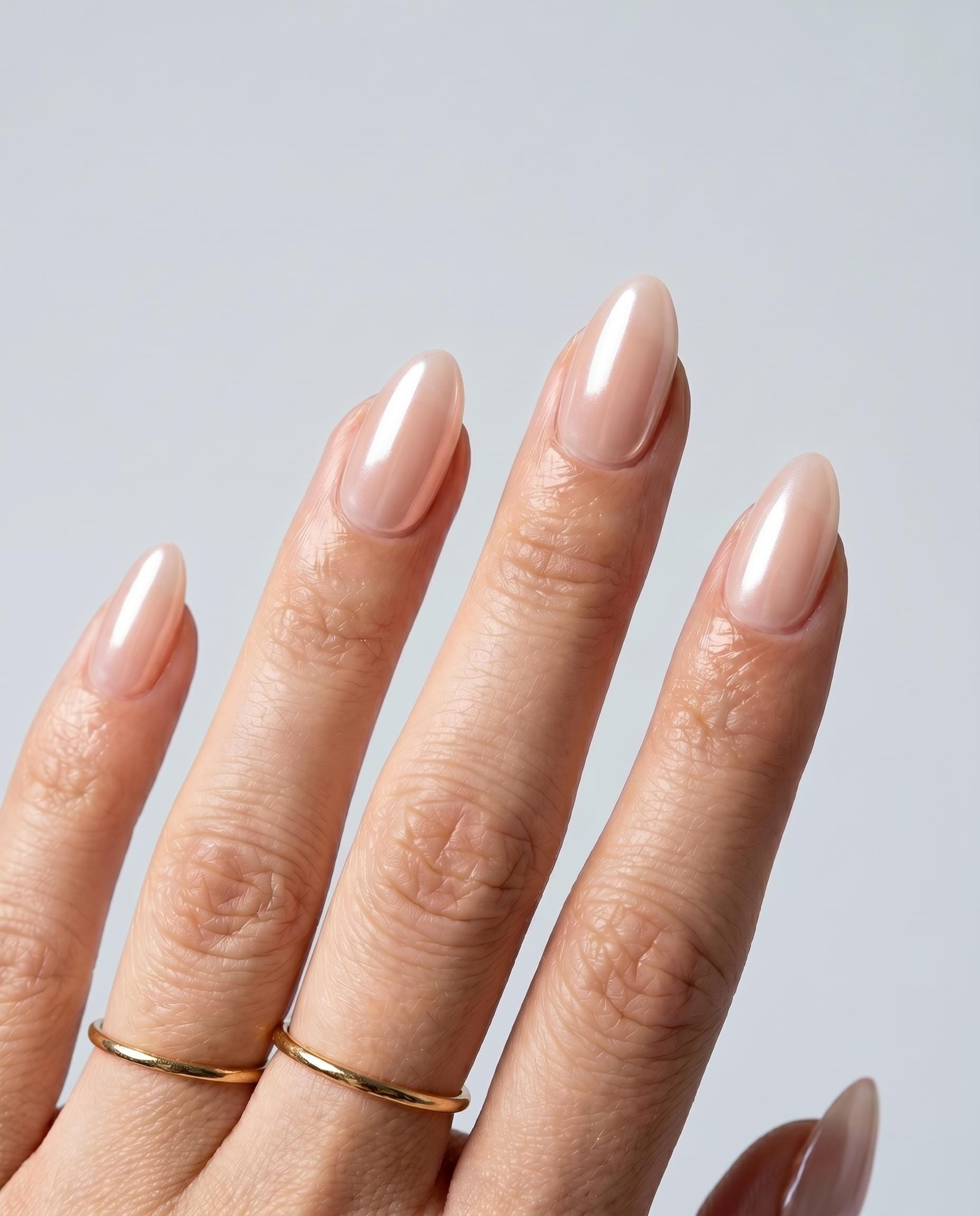 新品未使用 EVER NAIL Glass French Nude つけ爪 ネイルチップ・付け爪