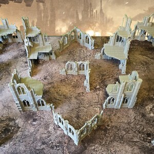 Tabletop Terrain Bundle Gothic Sci-fi Ruins RPG & Wargame Scenery ...
