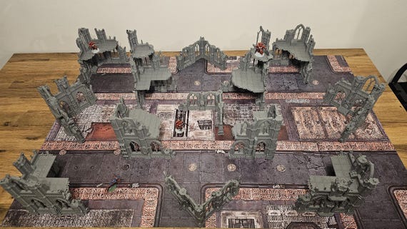 Sci-Fi Ruin Set 2 Bundle – Gothic Terrain For 28mm-32mm Wargames (Warhammer 40k, Star Wars Legion) - View #5