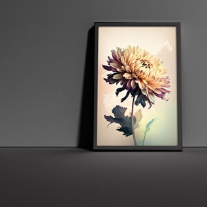 Beautiful Chrysanthemum Flower Poster - High Quality Print for Home Decor