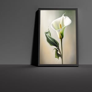 Beautiful Calla Lily Flower Wall Art Print - High Quality Print for Home Decor